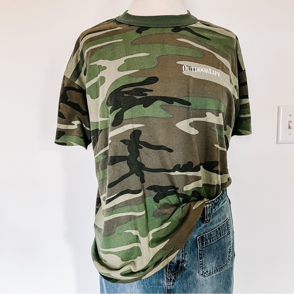 Vintage Camo Outdoor Life T-Shirt